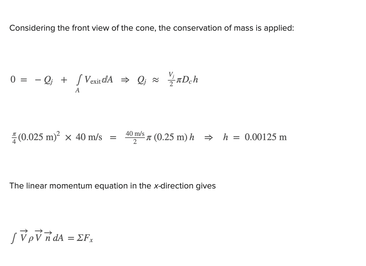 A 2.5-cm-diameter horizontal water jet with a speed | Chegg.com