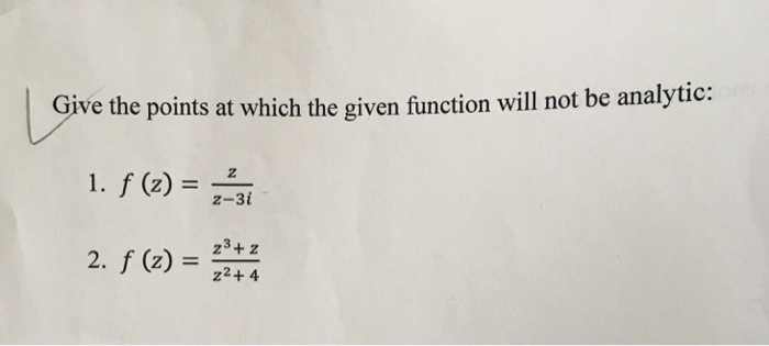 Solved Give the points at which the given function will not | Chegg.com