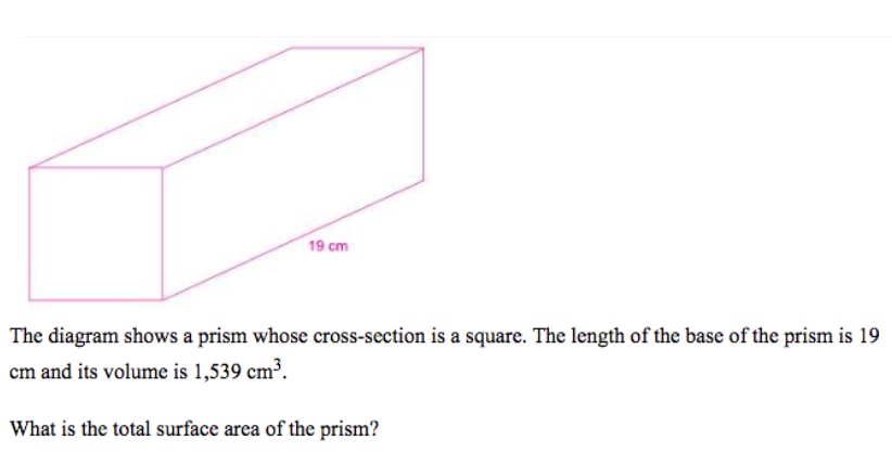 19 Cm The Diagram Shows A Prism Whose Cross Section Chegg 