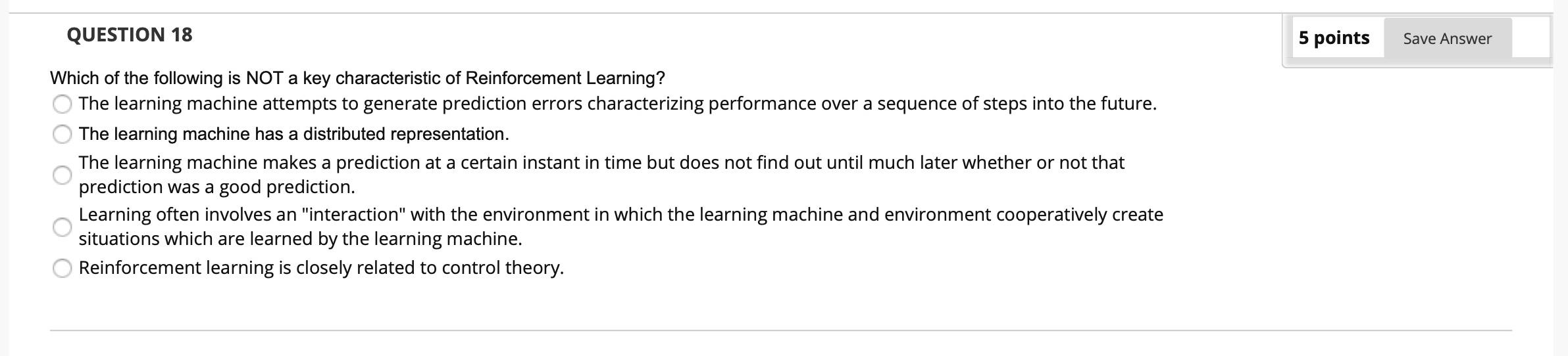 Solved QUESTION 18 5 points Save Answer Which of the | Chegg.com