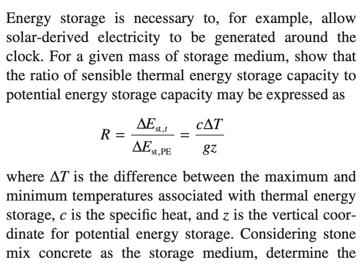 Solved Energy Storage Is Necessary To, For Example, Allow | Chegg.com