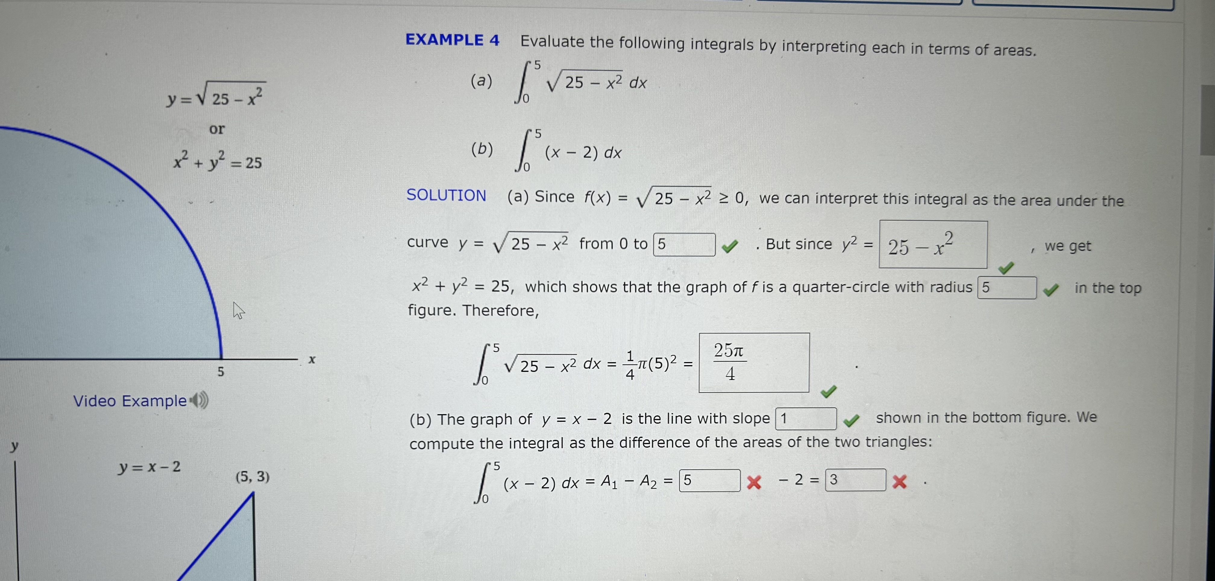 Solved EXAMPLE 4 Evaluate the following integrals by | Chegg.com