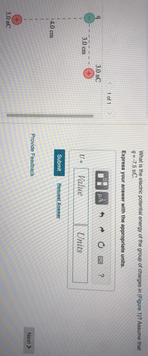 Solved What is the electric potential energy of the group of | Chegg.com