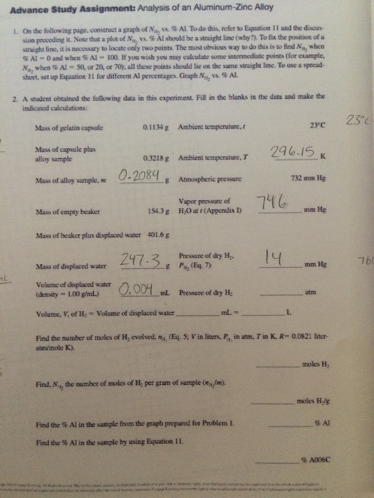 advance study assignment properties of hydrates