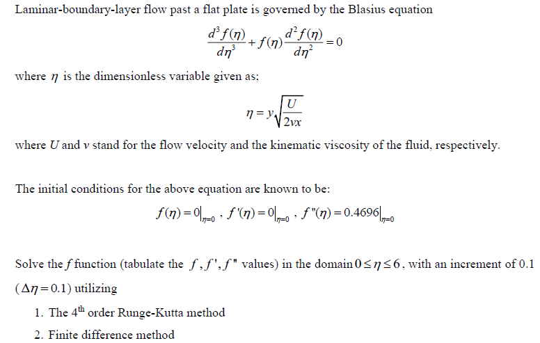 Solved Laminar-boundary-layer Flow Past A Flat Plate Is | Chegg.com