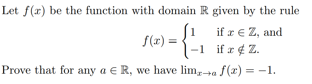 Solved Let f(x) be the function with domain R given by the | Chegg.com