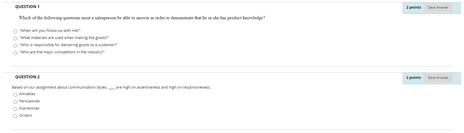 Solved QUESTION 1 2 points Save Answer Which of the | Chegg.com