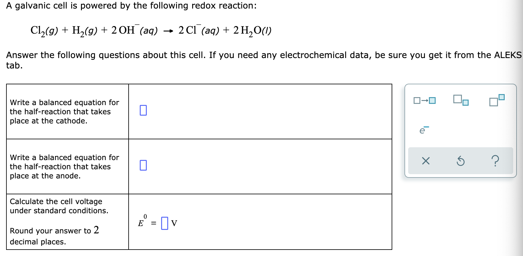 solved-a-galvanic-cell-is-powered-by-the-following-redox-chegg