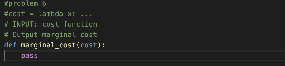 Solved Problem 6: Marginal Cost When producing something, | Chegg.com