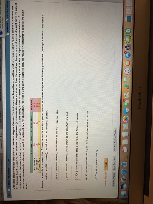 Solved Diagnostic tests of medical conditions can have