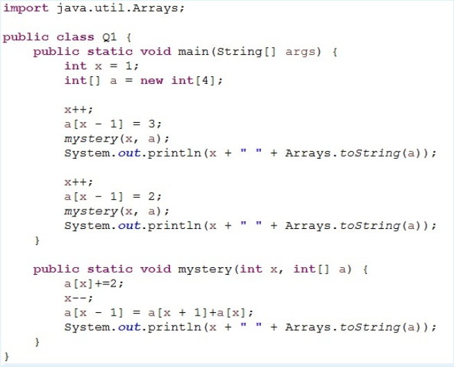 Solved The following program produces 4 lines of output. | Chegg.com