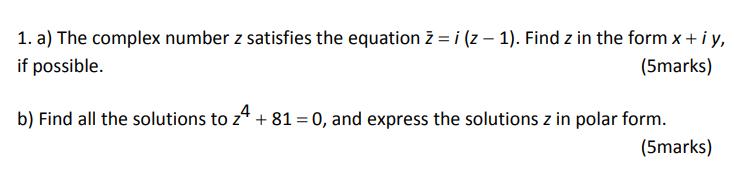 if a complex number z satisfies the equation z root2