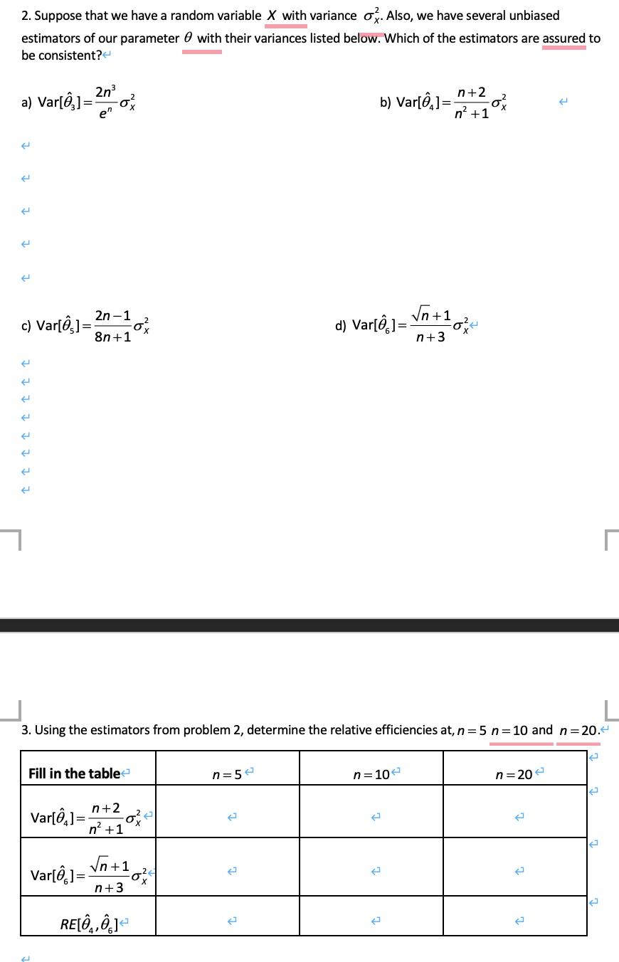 Solved 2. Suppose that we have a random variable X with | Chegg.com