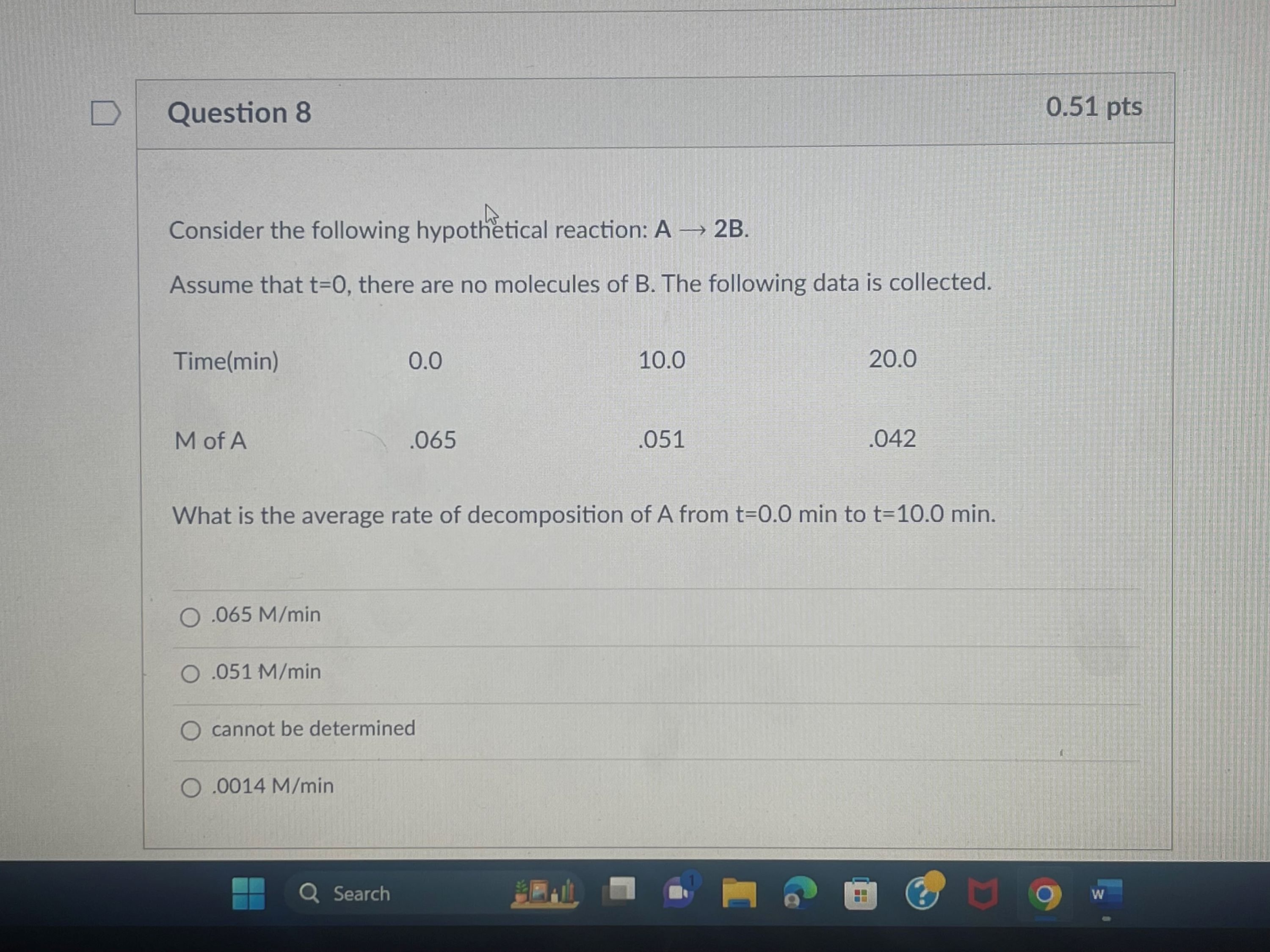 Solved Consider the following hypothetical reaction: A→2 B. | Chegg.com