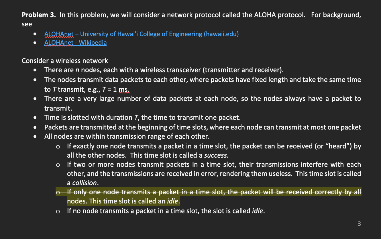 Solved Problem 3. In This Problem, We Will Consider A | Chegg.com