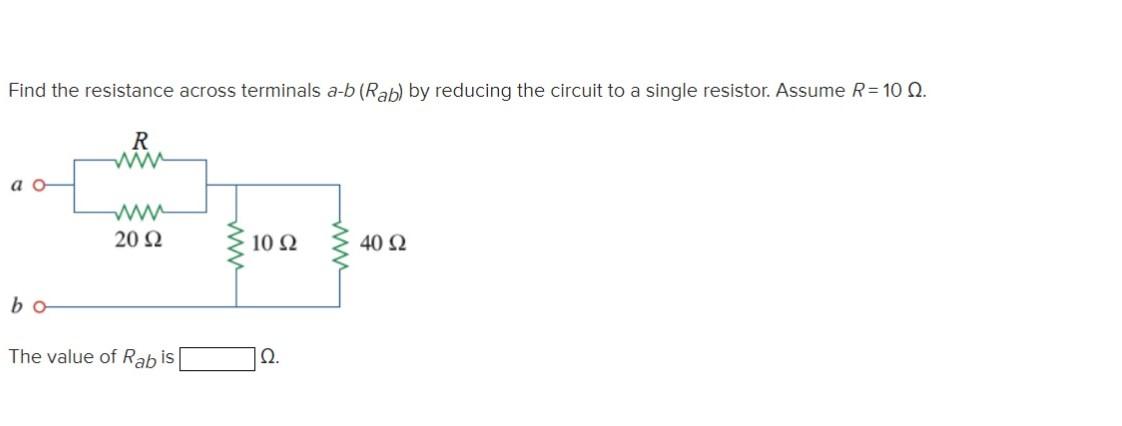 Solved Find The Resistance Across Terminals A−b(Rab) By | Chegg.com