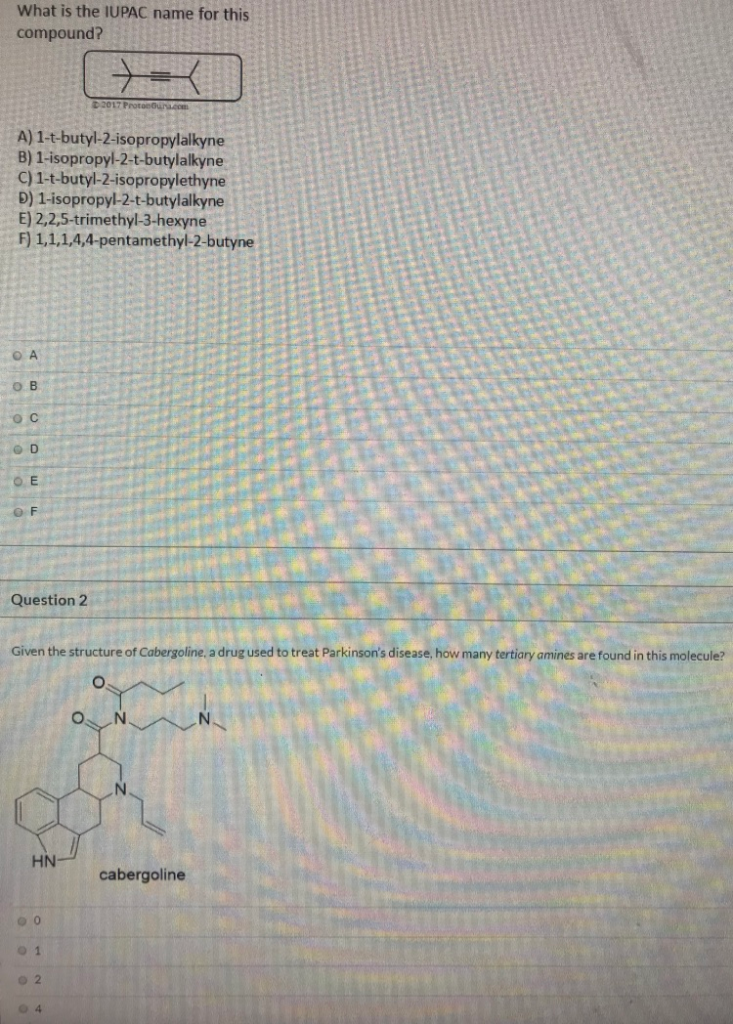 Solved question 1: Rank the following molecules in | Chegg.com