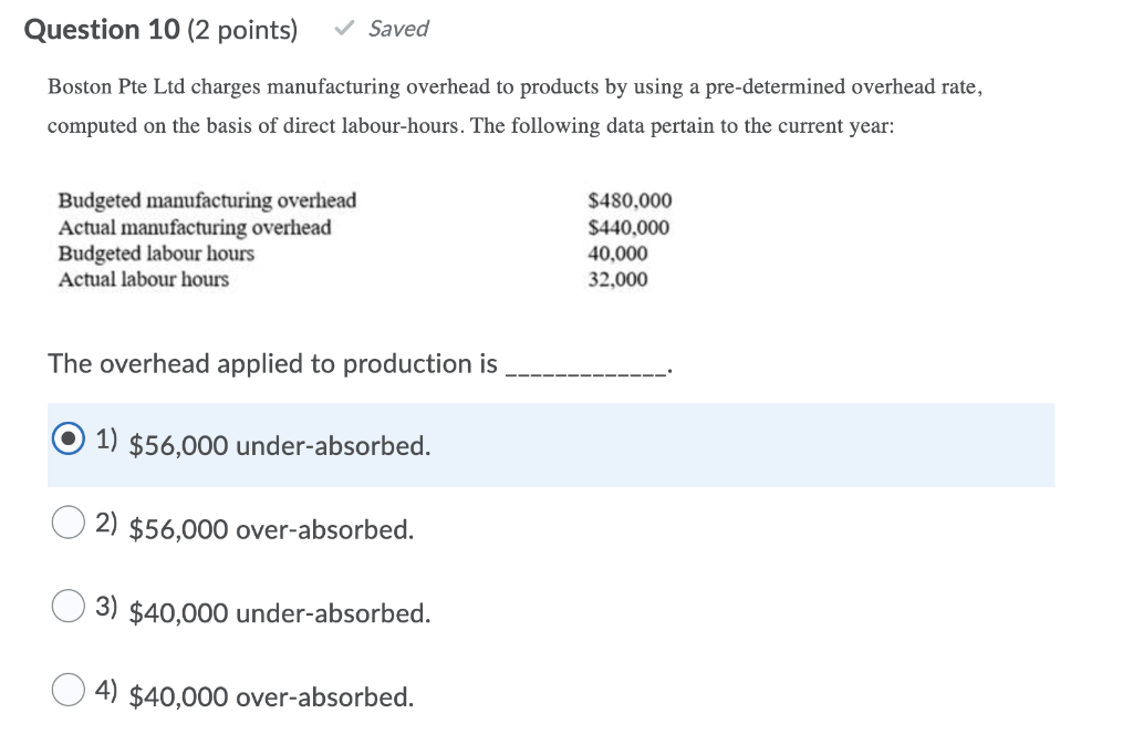 Solved Question 1 (2 points) Saved Which of the following | Chegg.com