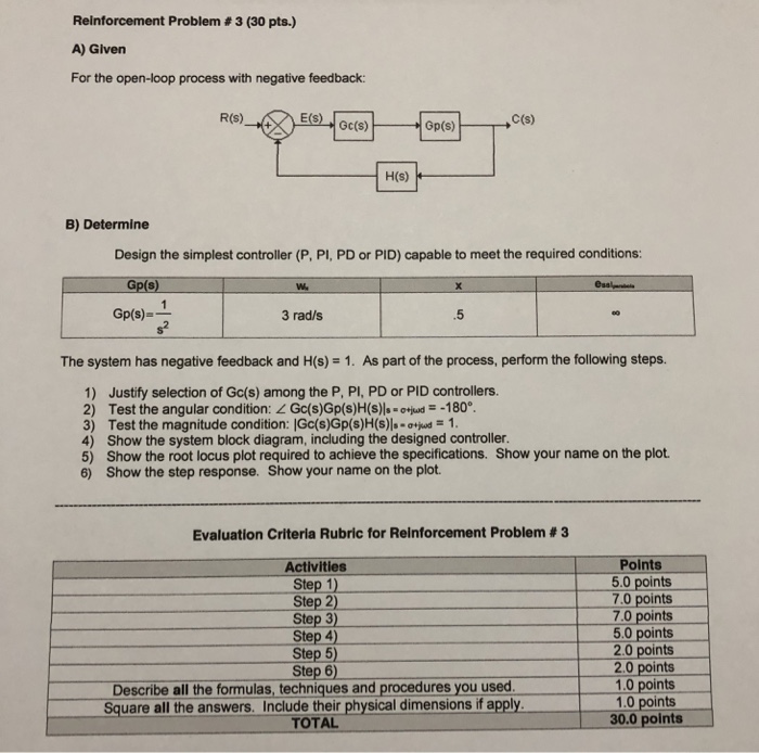 Solved Reinforcement Problem # 3 (30 pts.) A) Given For the | Chegg.com