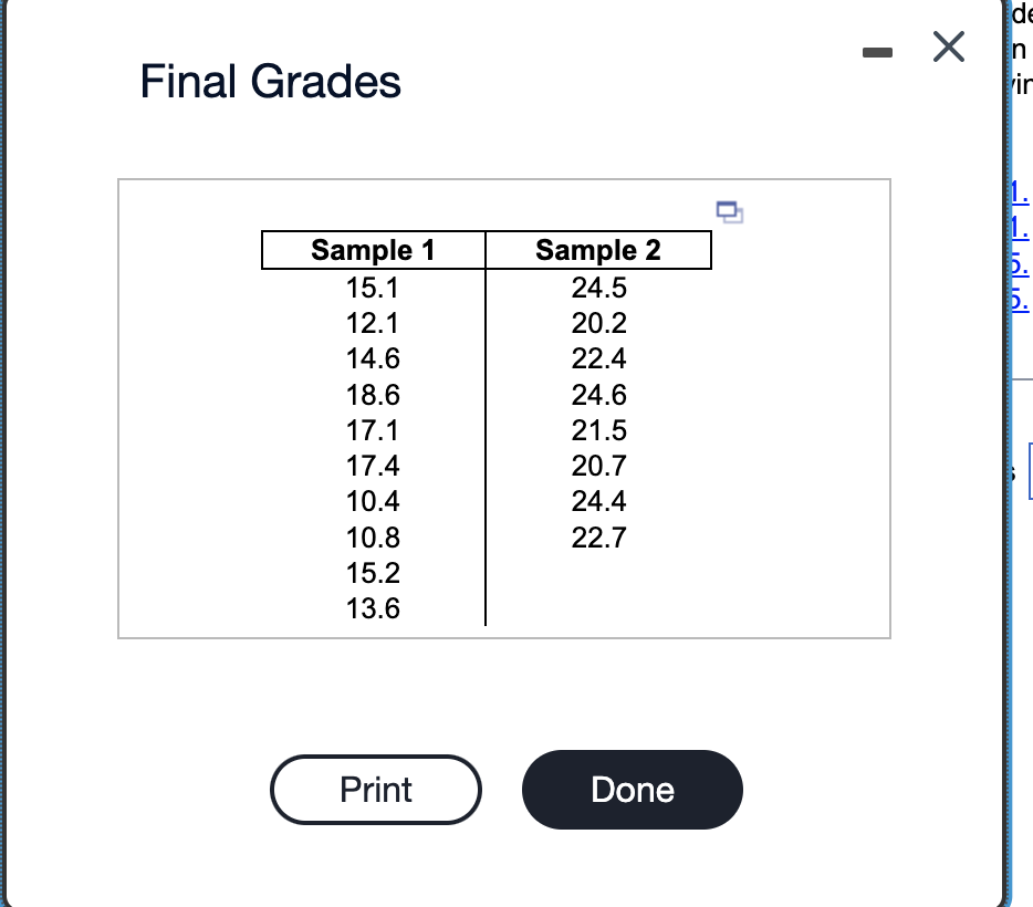 [Solved]: Final Grades Pull-strength tests on 10 soldered