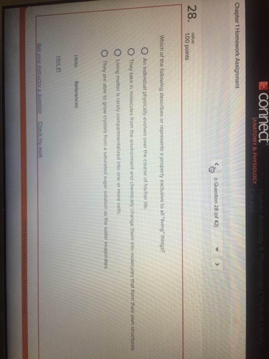 Solved Which of the following describes or represents a | Chegg.com