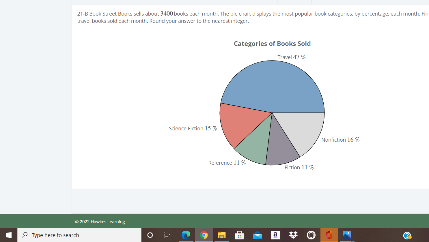 Solved 21-B Book Street Books Sells About 3400 Books Each | Chegg.com