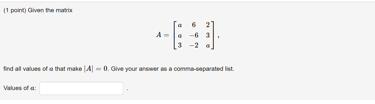 Solved 1 Point If Det⎣⎡abc111def⎦⎤−1 And 1260