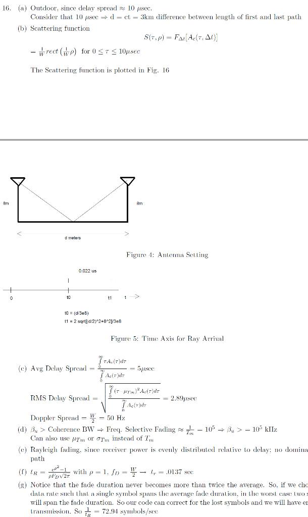 Consider a wideband channel characterized by the | Chegg.com