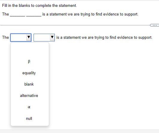 Solved Fill in the blanks to complete the statement. The is | Chegg.com