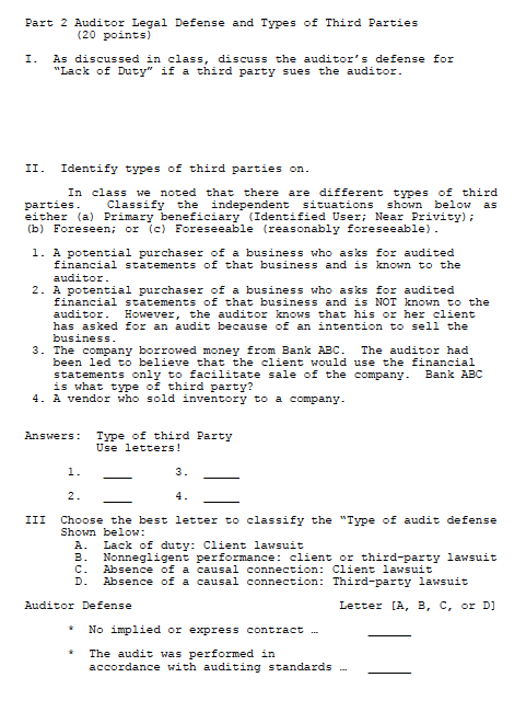 solved-part-2-auditor-legal-defense-and-types-of-third-chegg