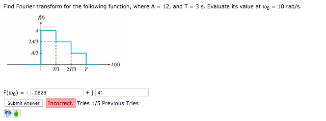 Solved Find Fourier transform for the following function, | Chegg.com