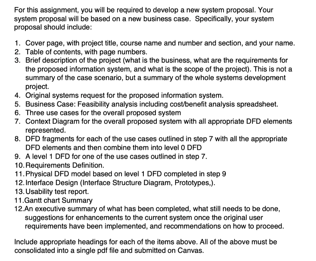 For this assignment, you will be required to develop | Chegg.com
