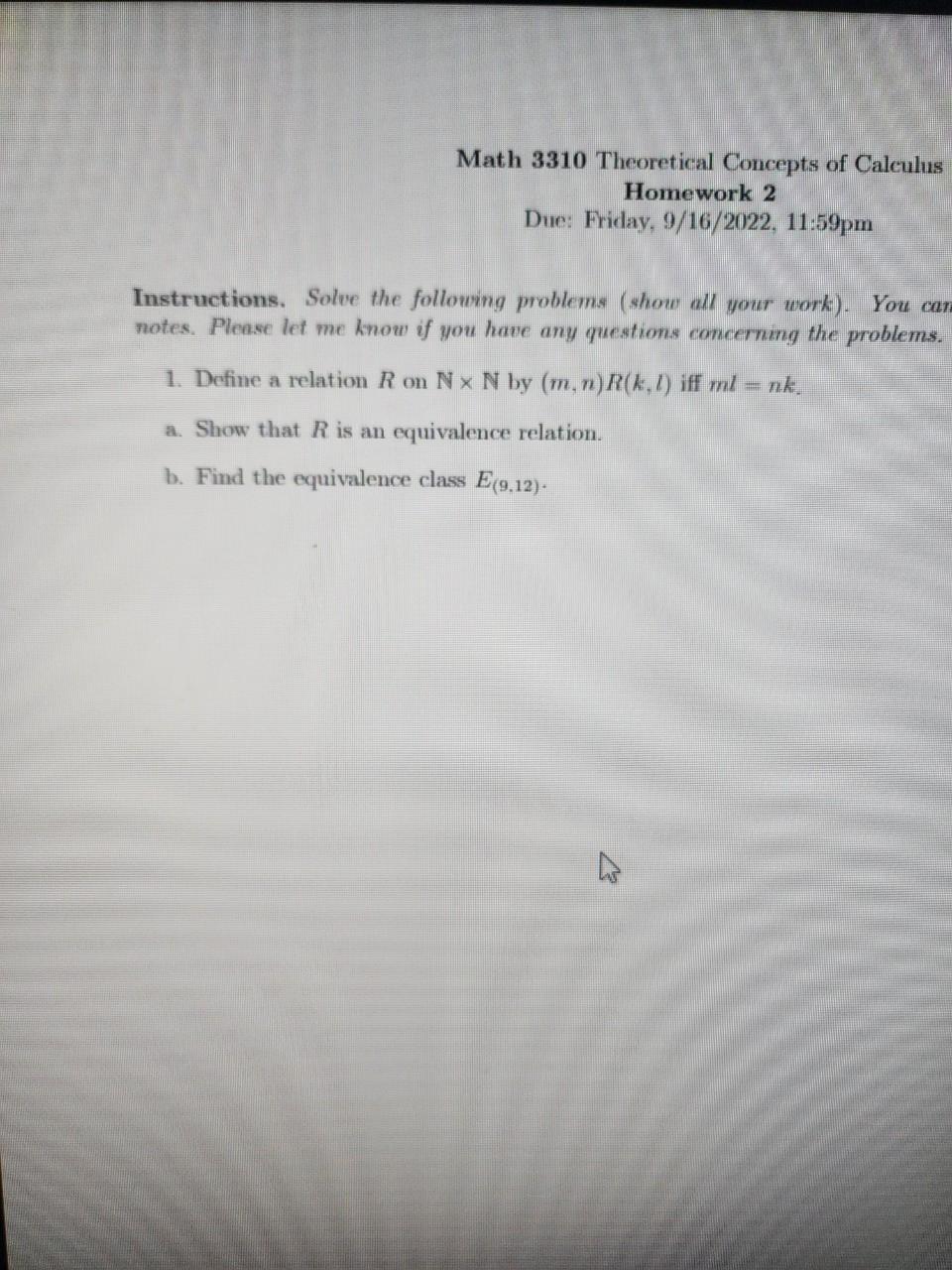 Solved Instructions. Solve the following problems (show all | Chegg.com