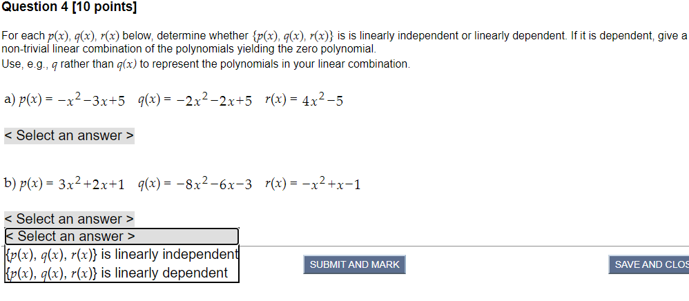 Solved Question 4 10 Points For Each P X 9 X R X B Chegg Com