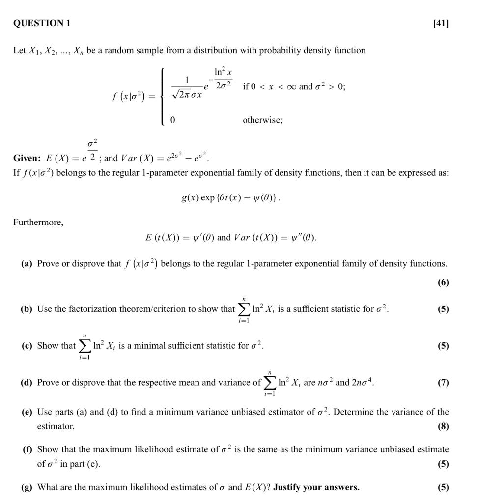 Solved Let X1,X2,…,Xn be a random sample from a distribution | Chegg.com