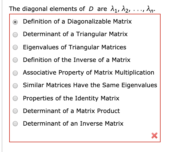 Solved Prove that if matrix A is diagonalizable with n real