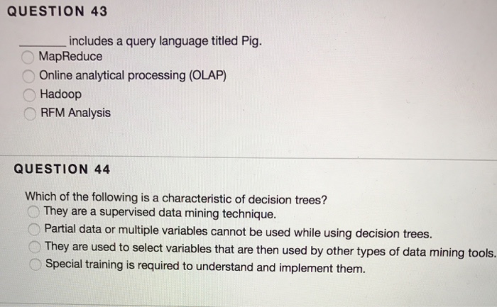 Solved ___includes a query language titled Pig. MapReduce | Chegg.com