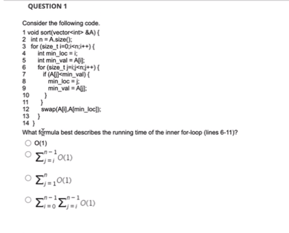 Solved QUESTION 1 5 6 8 9 Consider the following code. 1 | Chegg.com