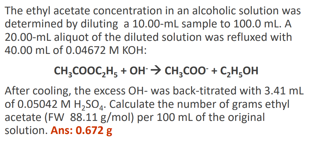 Ethyl Acetate, CH3COOC2H5