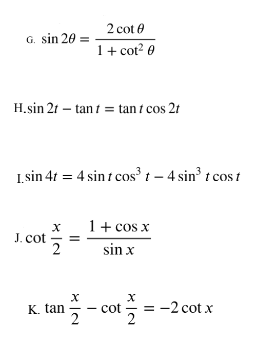 Solved a. csc – sin 0 = cot cos tant = sect – cost b. sect | Chegg.com