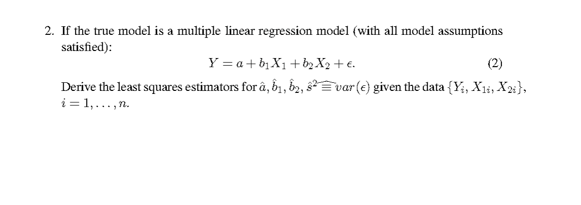 Solved Problem 1 Consider the following simple linear | Chegg.com