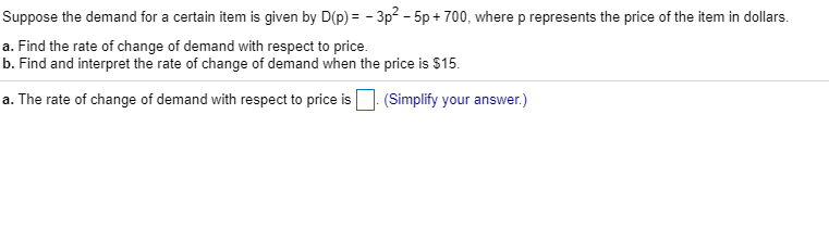 Solved Suppose the demand for a certain item is given by | Chegg.com