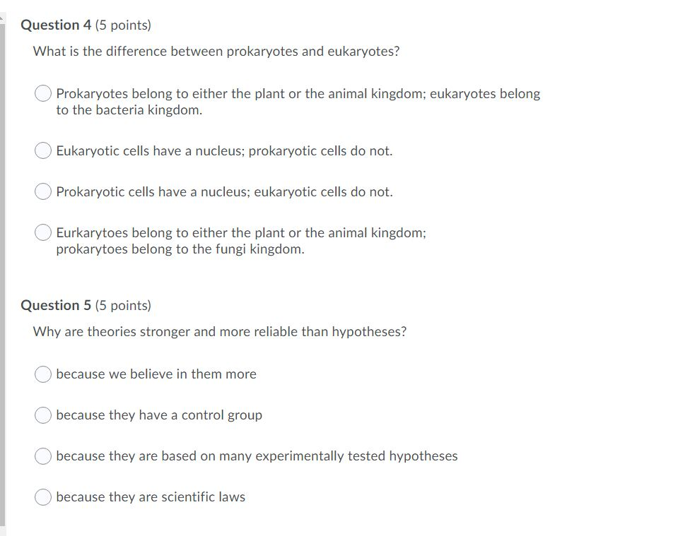 Solved Question 4 (5 points) What is the difference between | Chegg.com