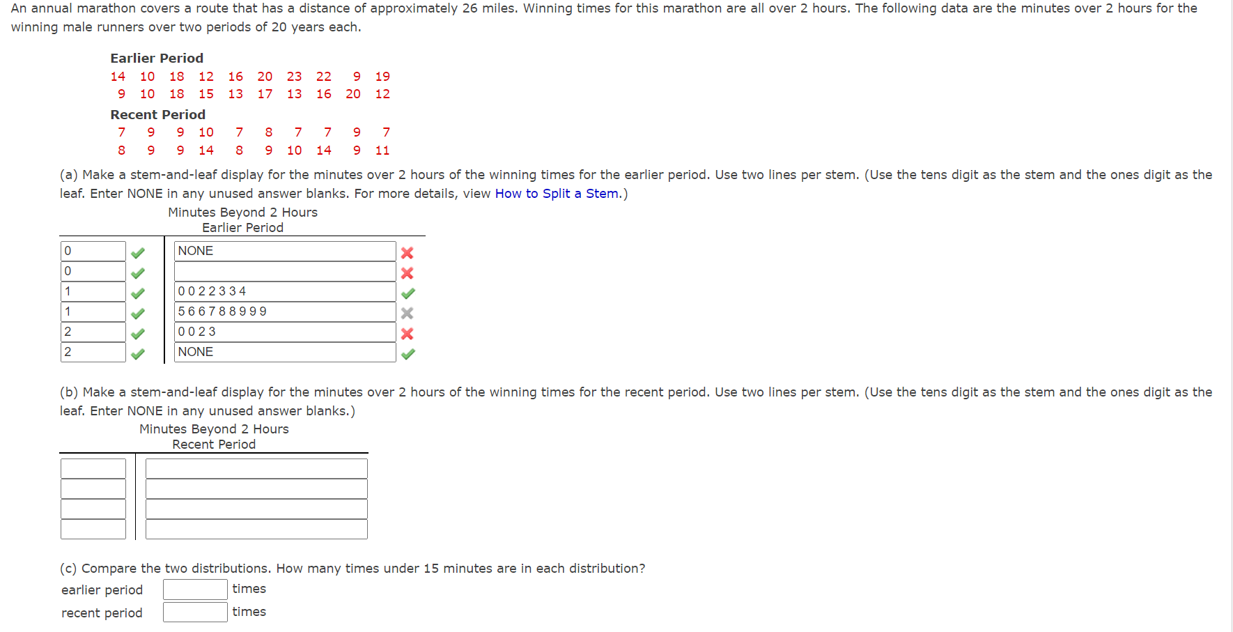 solved-an-annual-marathon-covers-a-route-that-has-a-distance-chegg