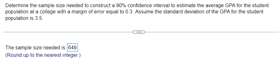 Solved Determine The Sample Size Needed To Construct A 90% | Chegg.com