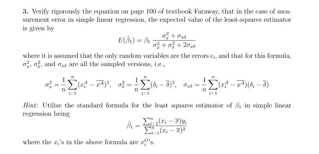 3. Verify rigorously the equation on page 100 of | Chegg.com