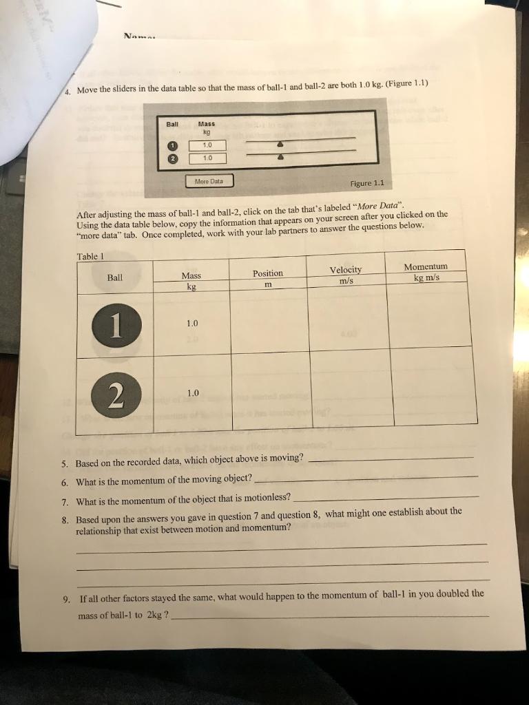 Momentum Worksheet - Craig Fisher | Library | Formative, image size:768x1024
