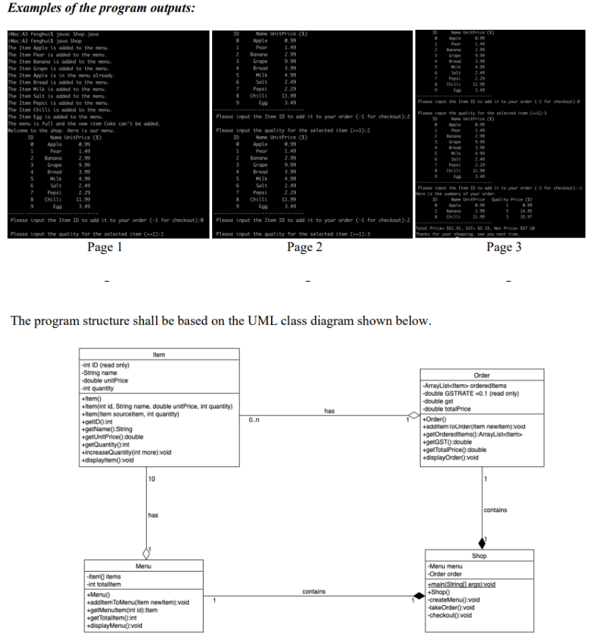 Solved Design and implement a simple java program for a new | Chegg.com
