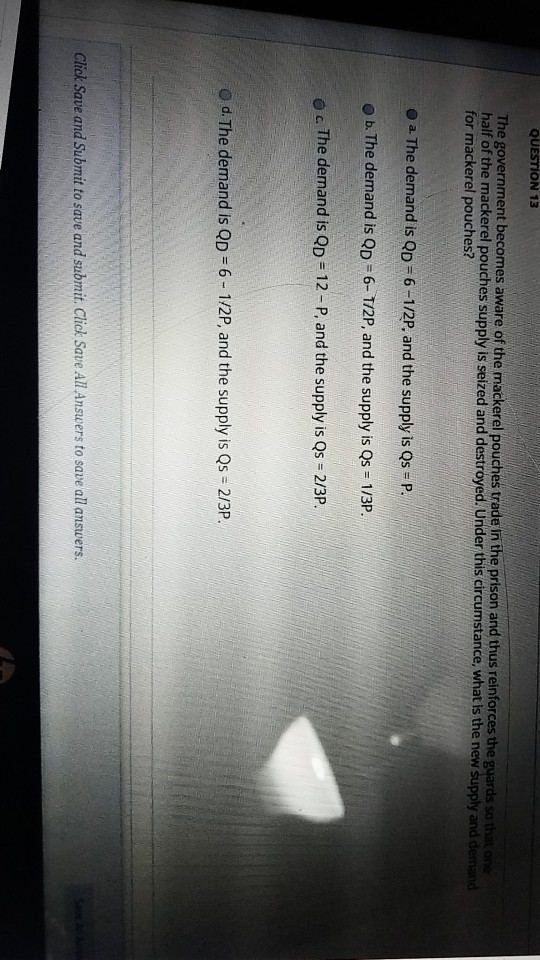 Solved Question 14 Refer to question 13 The new equilibrium | Chegg.com
