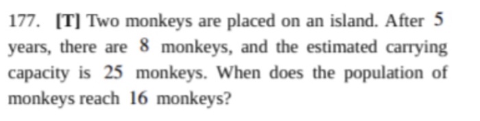 Solved 177. ITI Two monkeys are placed on an island. After 5 | Chegg.com
